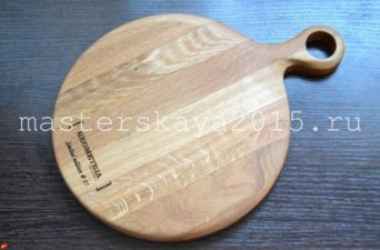Разделочная доска из кавказского дуба, покрыта льняным маслом Доска разделочнаядубовая