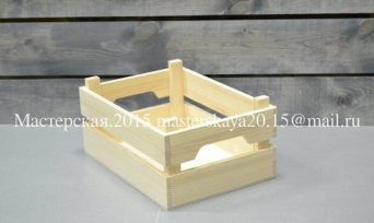 Купить небольшой реечный ящик для хранения мелочей и украшения интерьера. Ящик реечный малый