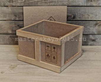 Купить посылочный ящик из массива хвои. Ящик посылочный