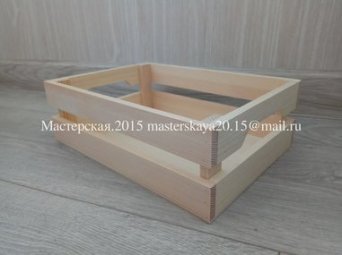 Купить декоративный реечный ящик для цветов, для декупажа. Ящик реечный декоративный